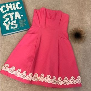 Lilly Pulitzer Strapless Party Dress, size 4